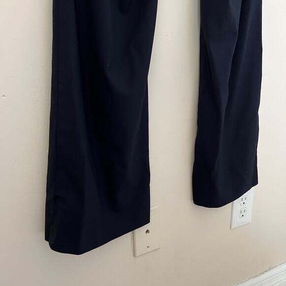 Gunex Women's Flare Leg Navy Blue Trousers Dress Pants Made in Italy Size 10 US - Picture 5 of 8